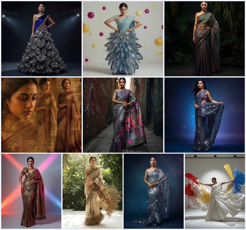 New 10 AI Prompts for Fusion Saree Looks with Elegant Dupatta Styling | prompt for traditional look for girl chatgpt