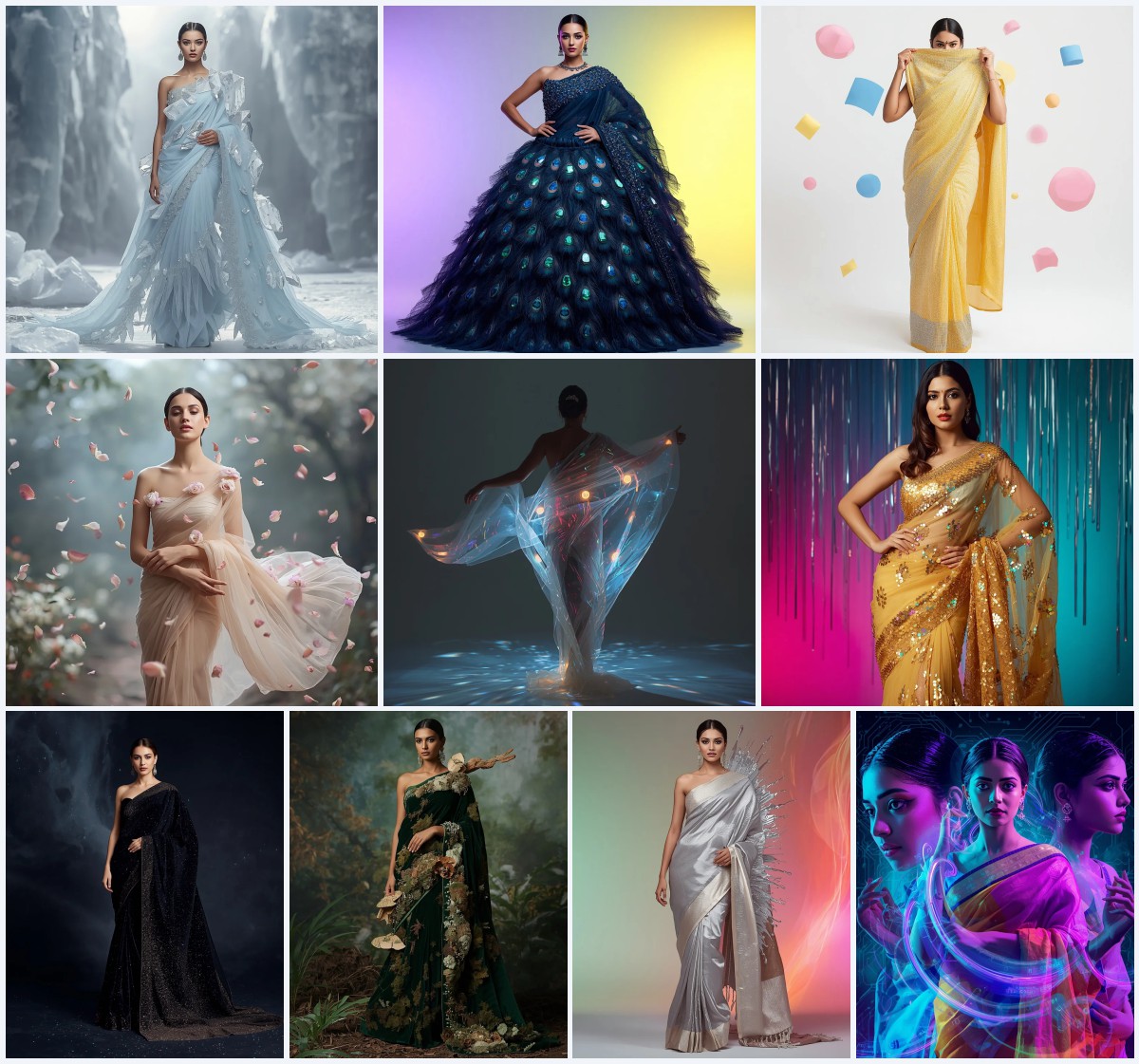 Top 10 Memorable Saree AI Prompts for Elegant Farewell Party Photography | free prompt text